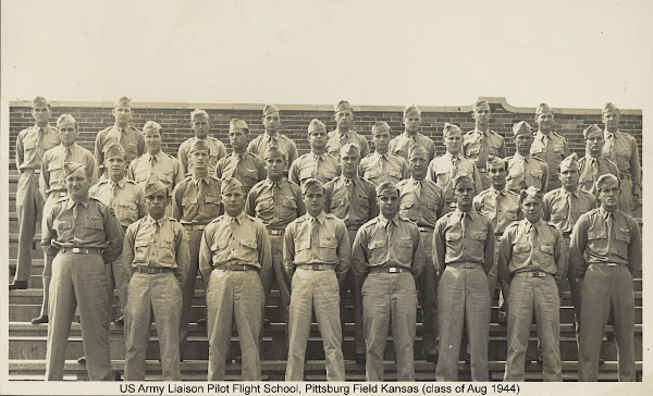1944, Pittsburg Field, Kansas, Liaison Pilot Flight School Class of August 1944