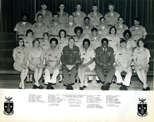 1974, fort Benjamin Harrison, Adjutant General School, Class ADPMOS 29-74