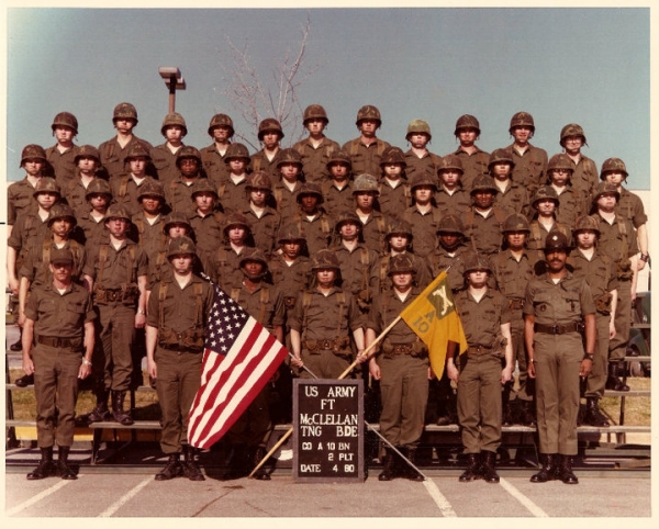 1980,Ft. McCellan,Basic Training⁄MP Sschool, CO. A., 10th BN, 2nd Platoon