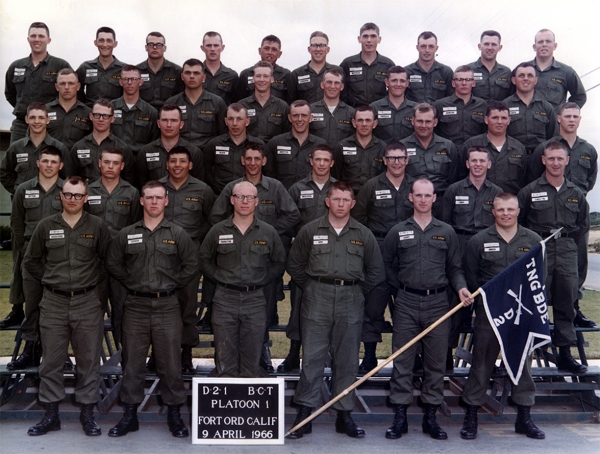 1966, Fort Ord, D-2-1, 1st Platoon