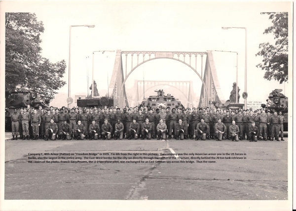 1980,Company F, (Patton) 40th Armor, Berlin Germany