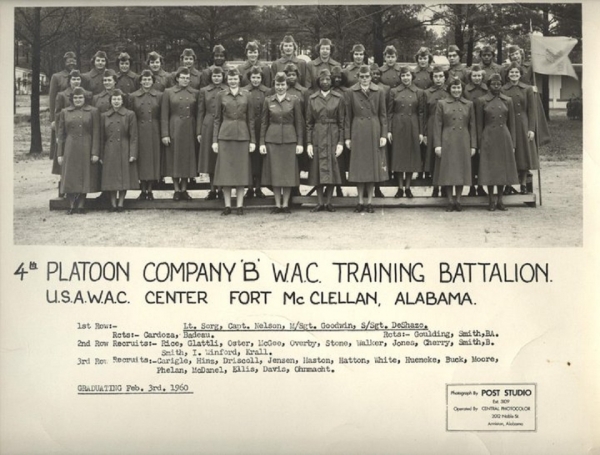 1960,Fort McClellan,W.A.C. Training Battalion,4th Platoon, Company B