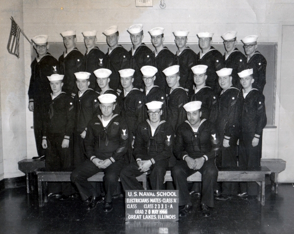 1966,Great Lakes NTC,Electricians Mate School,EMA Class 2331-A