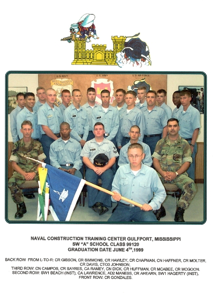1999,Naval Construction Battalion Center Gulfport,Steel Worker A School,Class 99210