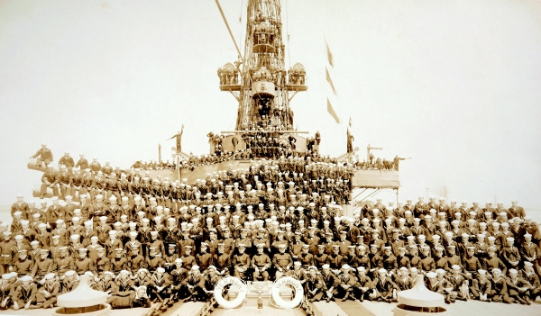 Circa 1917,USS Vermont,Crew Photo