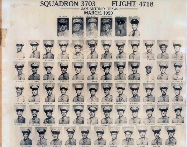 1950,Lackland AFB,Squadron 3703,Flight 4718
