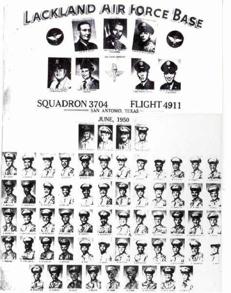 1950,Lackland AFB,Squadron 3704,Flight 4911