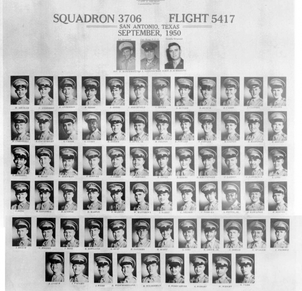 1950,Lackland AFB,Squadron 3706,Flight 5417
