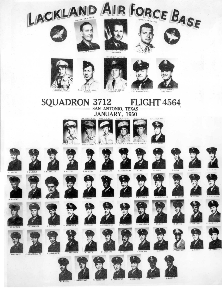 1950,Lackland AFB,Squadron 3712,Flight 4564