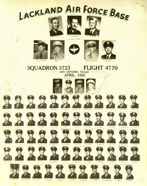1950,Lackland AFB,Squadron 3723,Flight 4770
