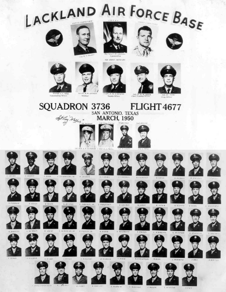 1950,Lackland AFB,Squadron 3736,Flight 4677