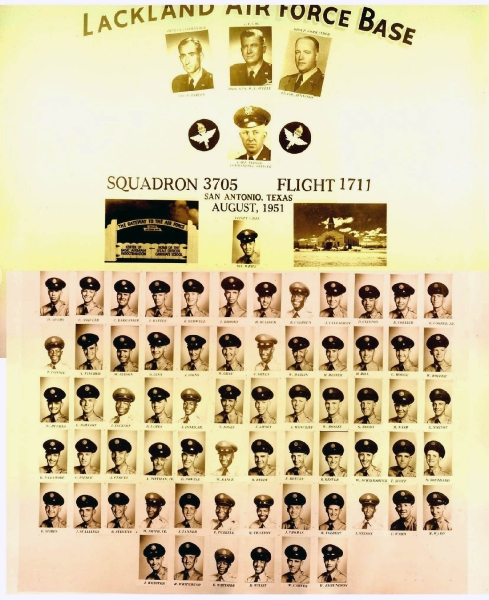 1951,Lackland AFB,Squadron 3705,Flight 1711