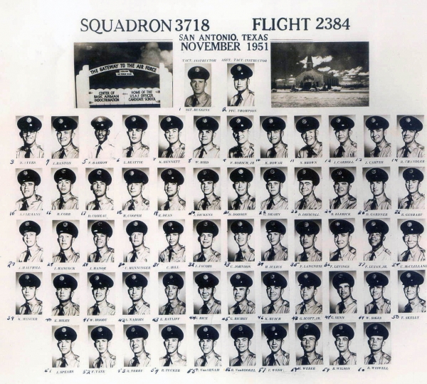 1951,Lackland AFB,Squadron 3718,Flight 2384