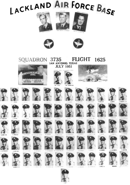 1951,Lackland AFB,Squadron 3735,Flight 1625