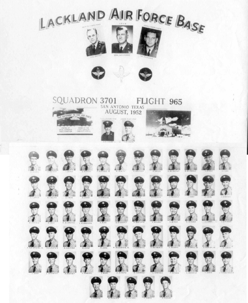 1952,Lackland AFB,Squadron 3701,Flight 965
