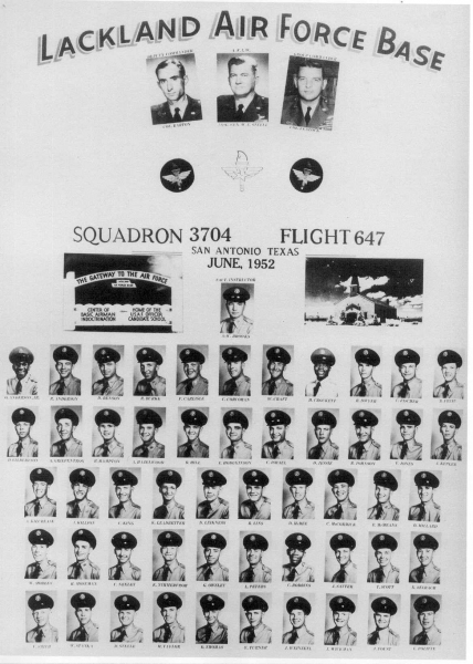 1952,Lackland AFB,Squadron 3704,Flight 647