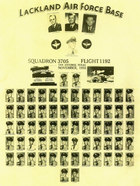 1952,Lackland AFB,Squadron 3705,Flight 1192