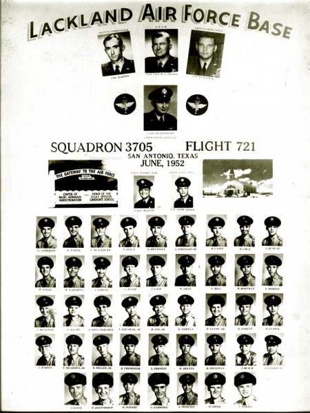 1952,Lackland AFB,Squadron 3705,Flight 721