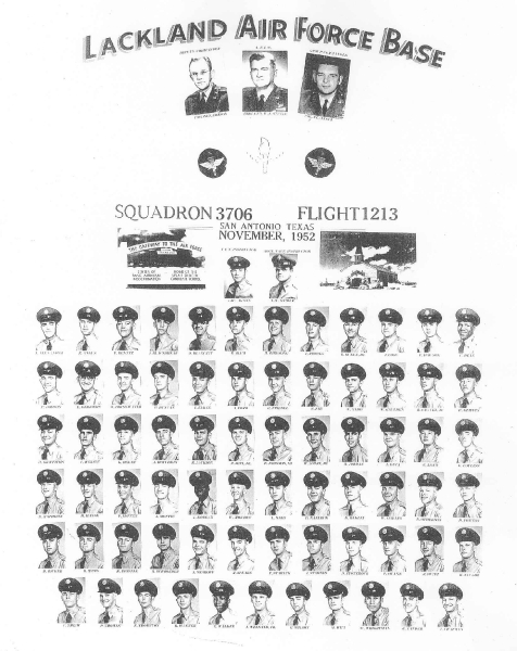 1952,Lackland AFB,Squadron 3706,Flight 1213