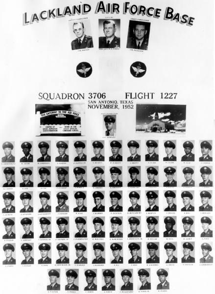 1952,Lackland AFB,Squadron 3706,Flight 1227