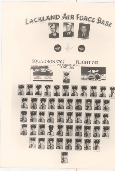 1952,Lackland AFB,Squadron 3707,Flight 743