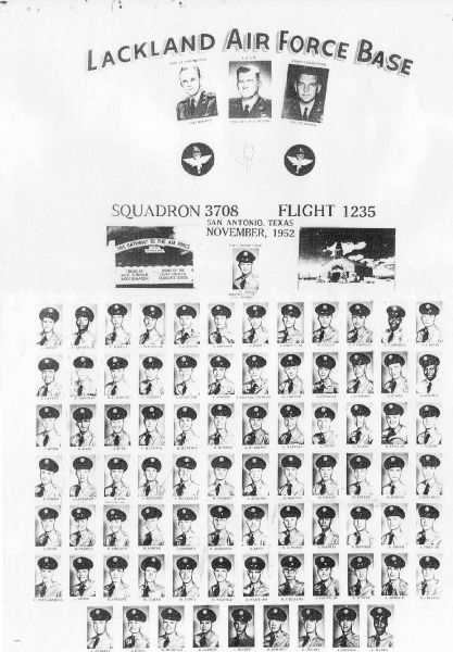 1952,Lackland AFB,Squadron 3708,Flight 1235