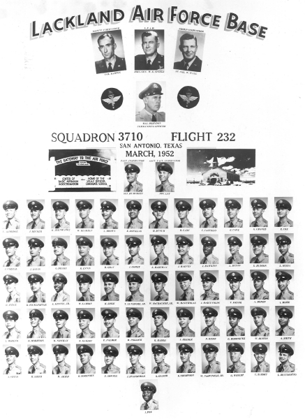 1952,Lackland AFB,Squadron 3710,Flight 232