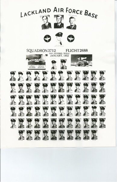 1952,Lackland AFB,Squadron 3712,Flight 2688