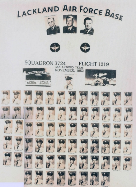 1952,Lackland AFB,Squadron 3724,Flight 1219