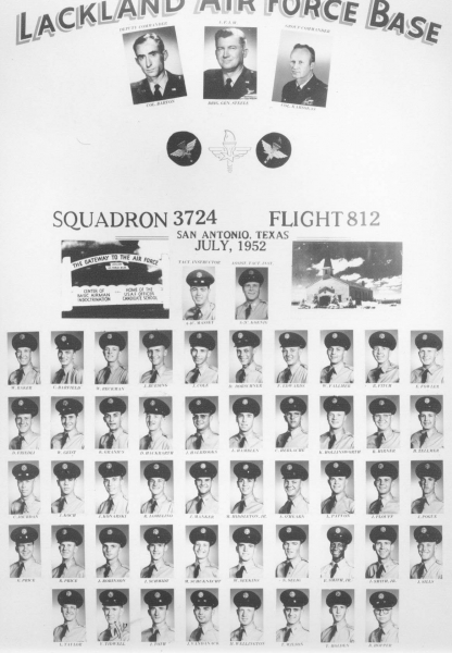 1952,Lackland AFB,Squadron 3724,Flight 812