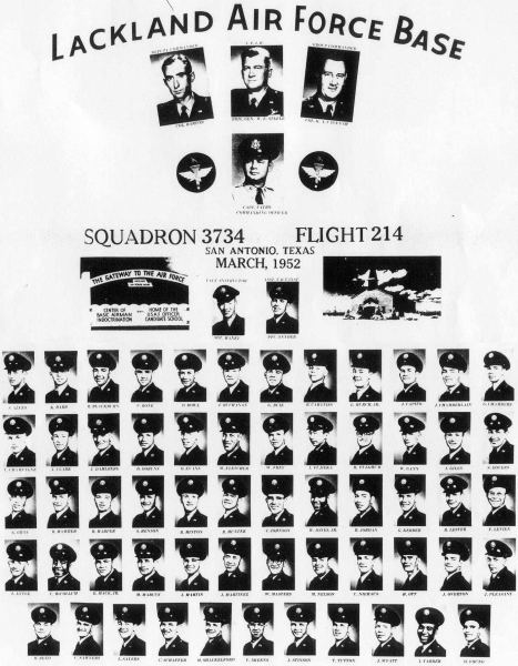 1952,Lackland AFB,Squadron 3734,Flight 214