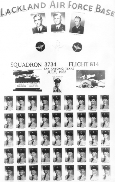 1952,Lackland AFB,Squadron 3734,Flight 814