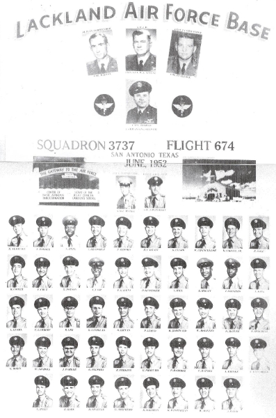 1952,Lackland AFB,Squadron 3737,Flight 674