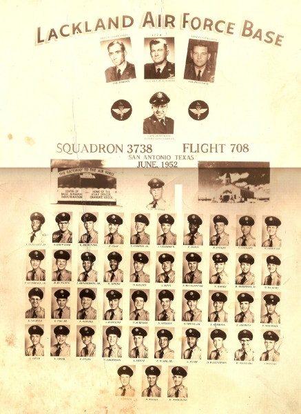1952,Lackland AFB,Squadron 3738,Flight 708