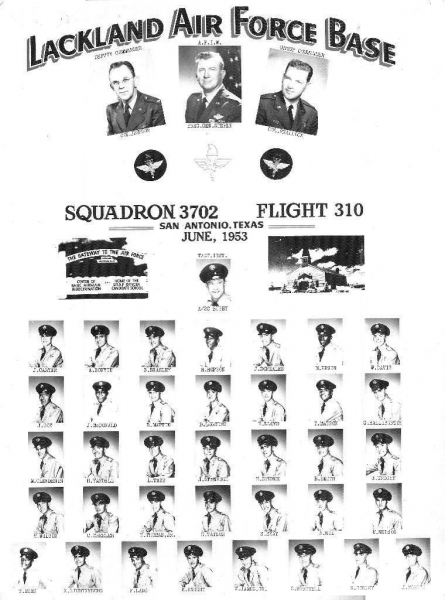 1953,Lackland AFB,Squadron 3702,Flight 310