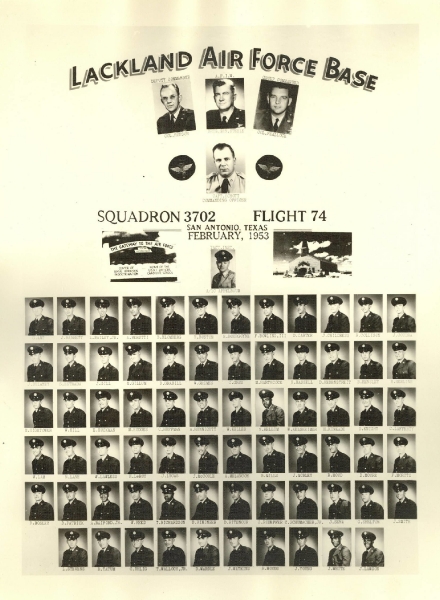 1953,Lackland AFB,Squadron 3702,Flight 74