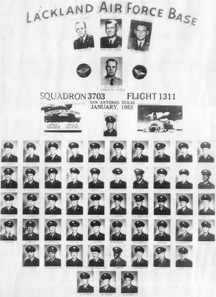 1953,Lackland AFB,Squadron 3703,Flight 1311