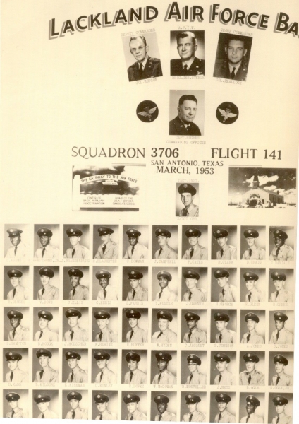 1953,Lackland AFB,Squadron 3706,Flight 141