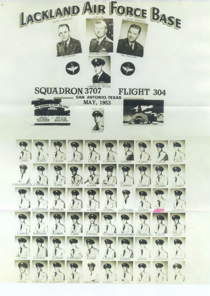 1953,Lackland AFB,Squadron 3707,Flight 304