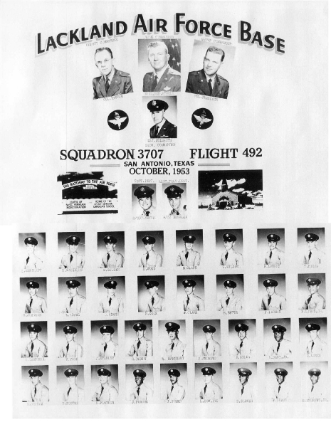 1953,Lackland AFB,Squadron 3707,Flight 492