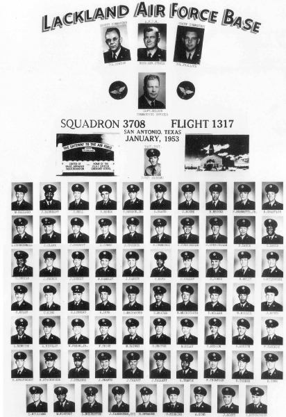 1953,Lackland AFB,Squadron 3708,Flight 1317