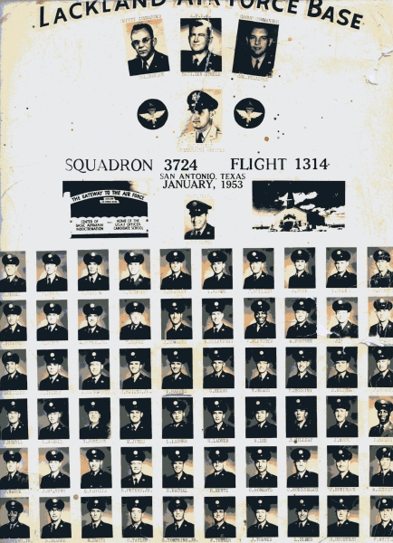 1953,Lackland AFB,Squadron 3724,Flight 1314