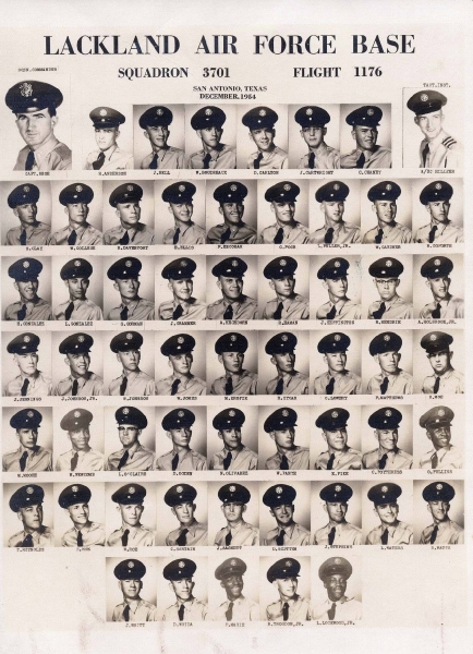 1954,Lackland AFB,Squadron 3701,Flight 1176