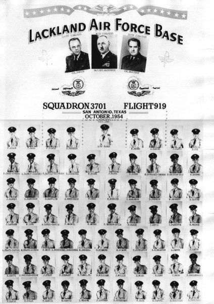 1954,Lackland AFB,Squadron 3701,Flight 919