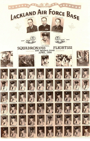 1954,Lackland AFB,Squadron 3703,Flight 332
