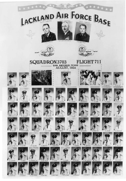 1954,Lackland AFB,Squadron 3703,Flight 711