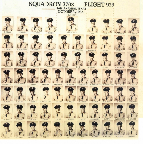 1954,Lackland AFB,Squadron 3703,Flight 939