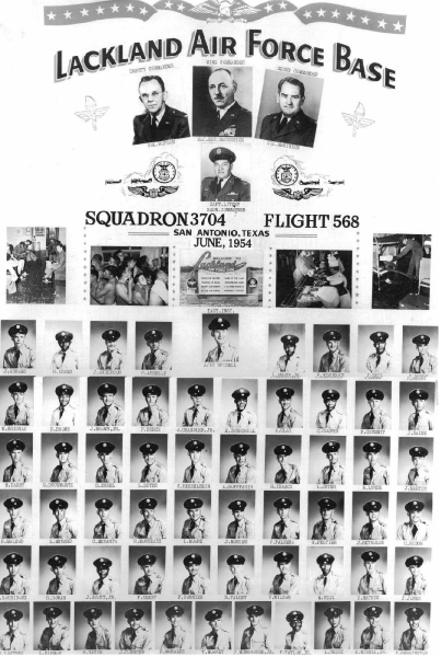 1954,Lackland AFB,Squadron 3704,Flight 568