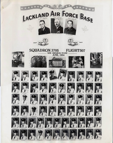 1954,Lackland AFB,Squadron 3705,Flight 507