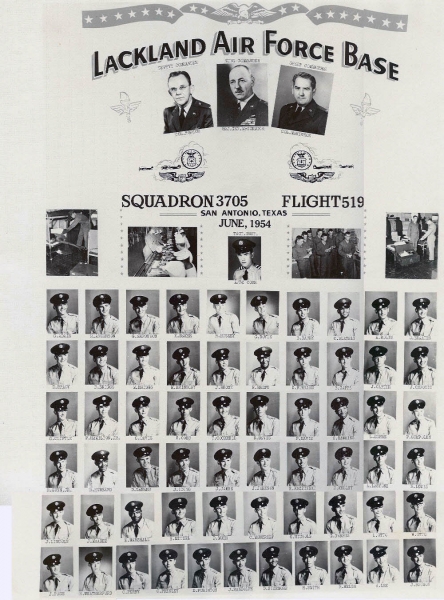 1954,Lackland AFB,Squadron 3705,Flight 519